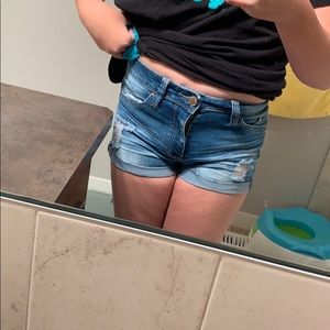Denim shorts